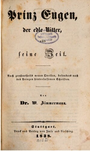 ﻿شاهزاده یوجین، شوالیه نجیب، و زمان او