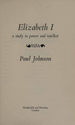 ﻿الیزابت اول - مطالعه در قدرت و عقل