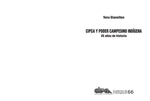 ﻿CIPCA و قدرت دهقانی بومی. 35 سال سابقه