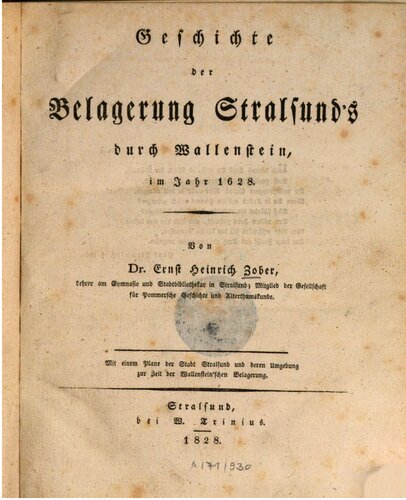 ﻿تاریخچه محاصره Stralsund توسط Wallenstein در سال 1628