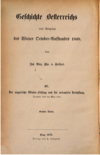 ﻿مبارزات زمستانی مجارستان و قانون اساسی تحمیلی. دسامبر 1848 تا مارس 1849