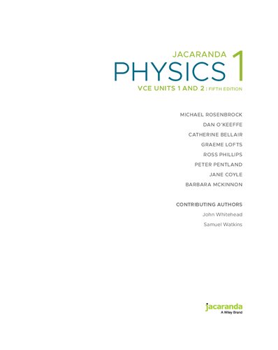﻿جاکاراندا فیزیک 1: واحدهای 1 و 2 VCE