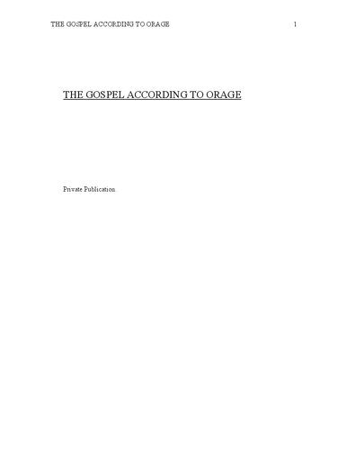 ﻿انجیل به روایت اوراژ