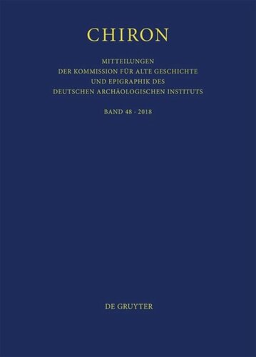 ﻿Chiron: Volume 48 2018