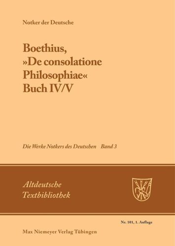﻿آثار نوکر آلمانی. جلد 3. Boethius، 