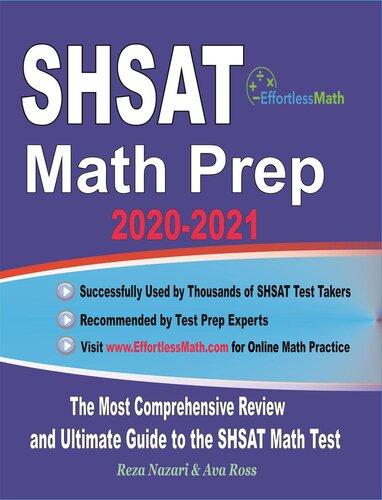 ﻿SHSAT Math Prep 2020-2021: جامع ترین مرور و راهنمای نهایی آزمون ریاضی SHSAT