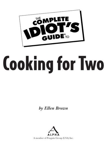 ﻿راهنمای کامل احمق برای آشپزی برای دو نفر