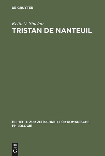 ﻿Tristan de Nanteuil: زیرساخت موضوعی و آفرینش ادبی