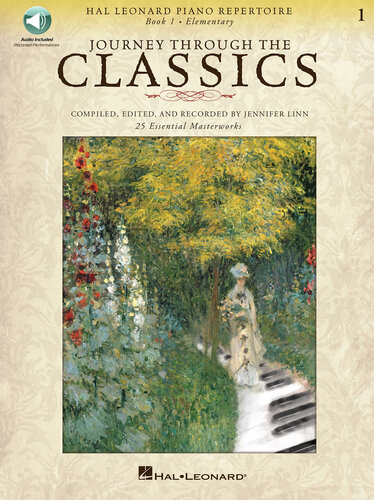 ﻿Journey Through the Classics: Book 1 Elementary: Hal Leonard Piano Repertoire Book with Audio Access Included
