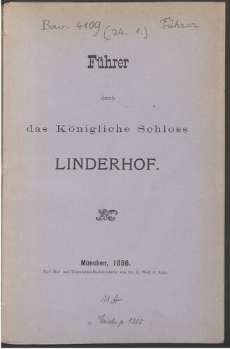 ﻿از طریق کاخ سلطنتی لیندرهوف راهنمایی کنید