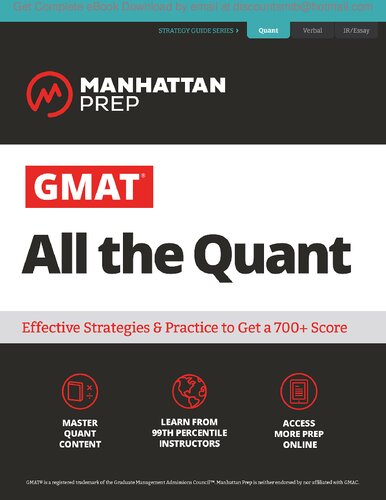 ﻿GMAT All the Quant راهنمای قطعی بخش کمیت GMAT (راهنماهای استراتژی GMAT آمادگی منهتن)