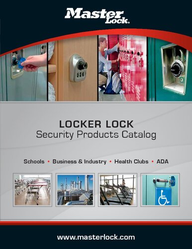 ﻿Master Lock - کاتالوگ محصولات امنیتی Locker Lock 2014