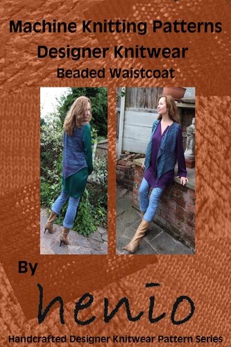 ﻿الگوی بافندگی ماشینی: لباس بافتنی طراح: جلیقه مهره دار