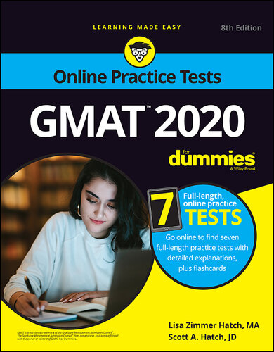﻿GMAT For Dummies 2020: کتاب 7 تمرین تست های فلش کارت آنلاین