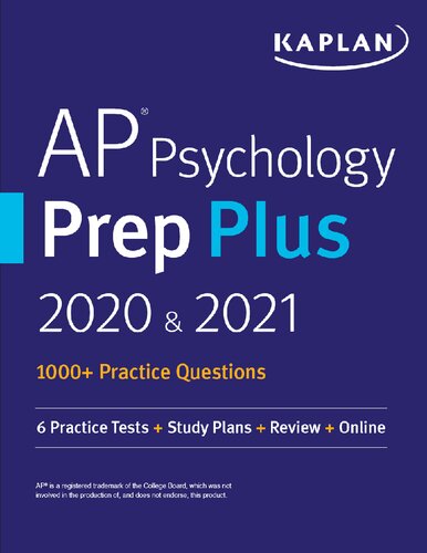 ﻿AP Psychology Prep Plus 2020