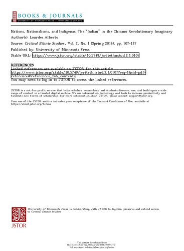﻿ملت‌ها، ناسیونالیسم‌ها و بومیان: «هندی» در تخیل انقلابی چیکانو