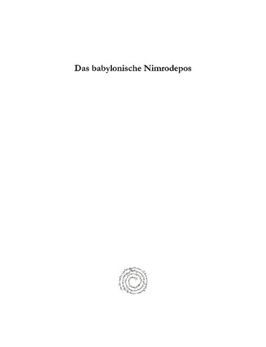 ﻿Das Babylonische Nimrodepos: [gilgamesh]