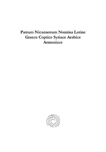 ﻿Patrum Nicaenorum Nomina لاتین Graece قبطی سوریه عربی ارمنستان