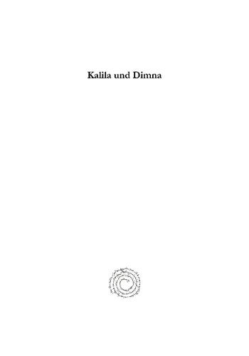 ﻿Kalila Und Dimna: Syrisch Und Deutsch