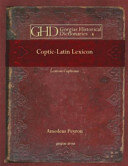 ﻿واژگان قبطی-لاتین: Lexicon Copticum