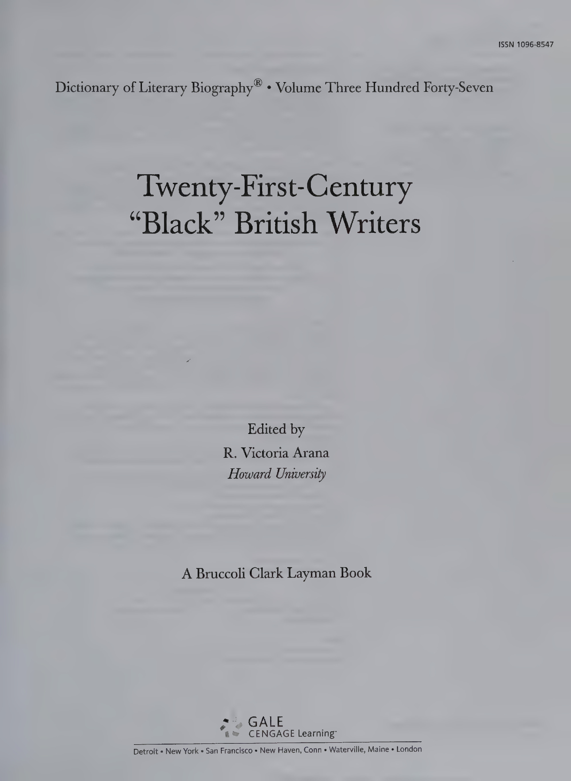 ﻿نویسندگان «سیاه پوست» بریتانیایی قرن بیست و یکم