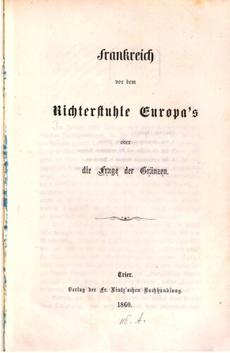 ﻿فرانسه در برابر دادگاه اروپا یا مسئله مرزها [مرزها]