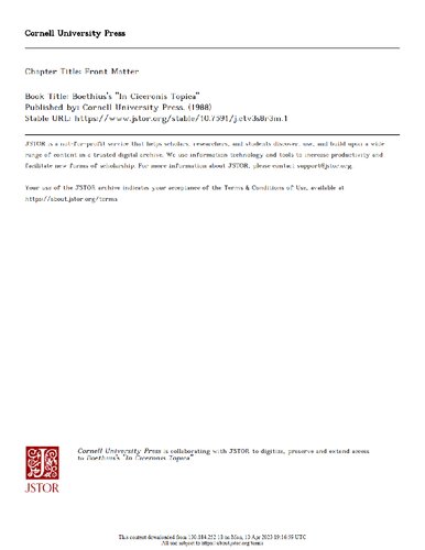 ﻿Boethius در Ciceronis Topica