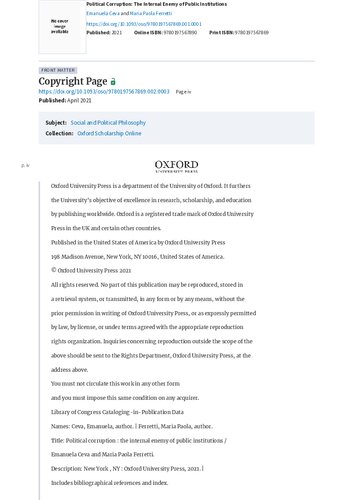 ﻿فساد سیاسی: دشمن داخلی نهادهای دولتی