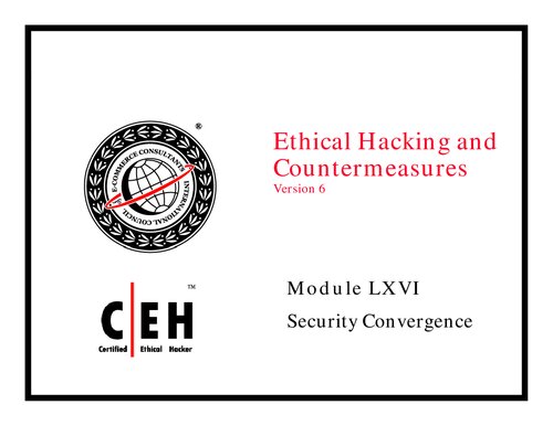 ﻿CEH v6 ماژول 66 همگرایی امنیتی.