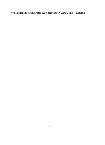 ﻿کتابشناسی برای Historia Augusta 2: Septimius Severus - Alexander Severus