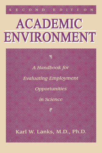 ﻿محیط تحصیلی: کتابی برای ارزیابی فرصت های شغلی در علم