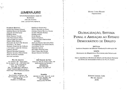 ﻿جهانی شدن و نظام کیفری و تهدیدهای حاکمیت قانون دموکراتیک