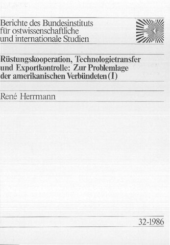﻿همکاری تسلیحاتی، انتقال فناوری و کنترل صادرات: در مورد مشکل پیش روی متحدان آمریکایی