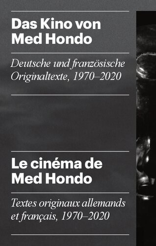 ﻿سینمای مد هوندو: متون اصلی آلمانی و فرانسوی ، 1970-2020 / Le Cinéma de Med Hondo: Textes Originaux allemands et Français ، 1970-2020