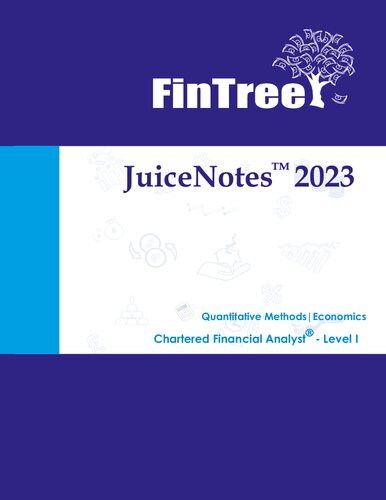 ﻿JuiceNotes FinTree CFA Level 1 : 2023 : روشهای کمی و اقتصاد