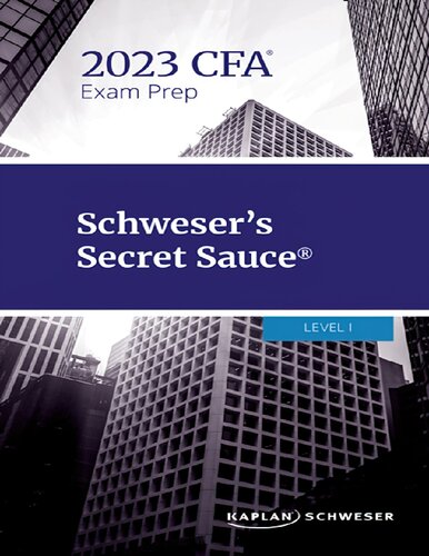 ﻿سس مخفی Schweser: CFA Level 1 2023