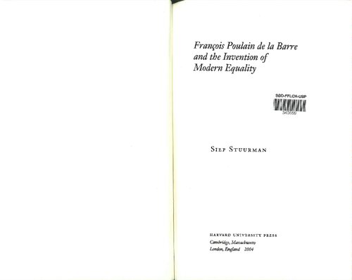 ﻿فرانسوا پولن دو لابار و اختراع برابری مدرن