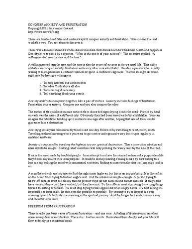 ﻿غلبه بر اضطراب و ناامیدی