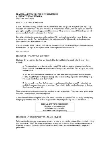 ﻿تمرینات عملی برای هماهنگی درونی