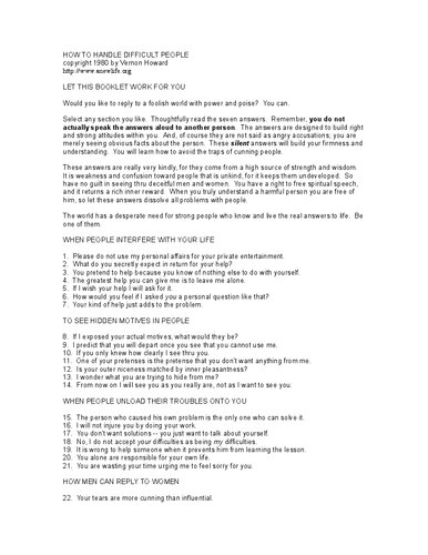 ﻿نحوه برخورد با افراد دشوار