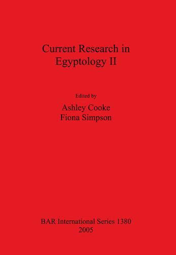 ﻿تحقیقات جاری در مصرشناسی II: ژانویه 2001