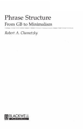 ﻿ساختار عبارت: از GB تا مینیمالیسم