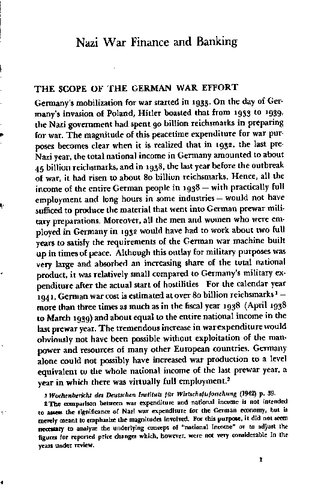 ﻿امور مالی و بانکداری جنگ نازی