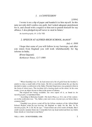 ﻿آثار کامل مهاتما گاندی جلد 1