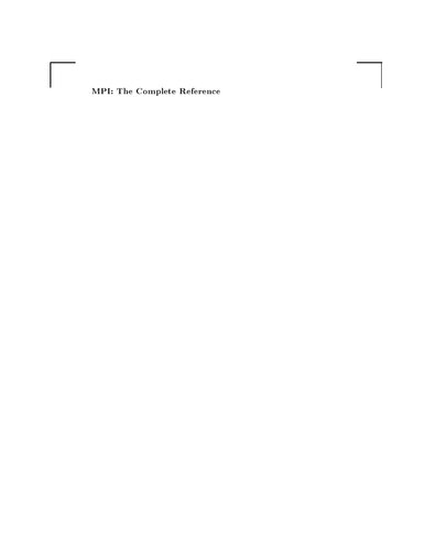 ﻿MPI: مرجع کامل