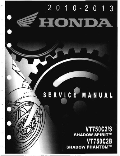 ﻿راهنمای خدمات Honda Shadow VT750C2 2010-2013