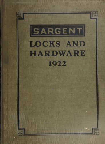 ﻿کاتالوگ Sargent Locks and Hardware 1922