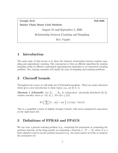 ﻿رابطه بین شمارش و نمونه گیری