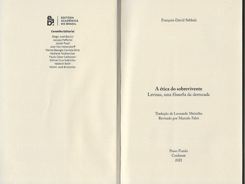 ﻿اخلاق بازمانده - لویناس، فلسفه ی افتضاح