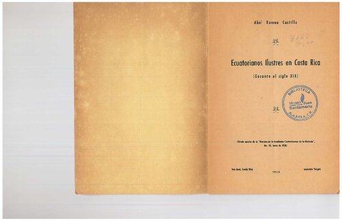 ﻿اکوادورهای برجسته در کاستاریکا (در طول قرن نوزدهم)